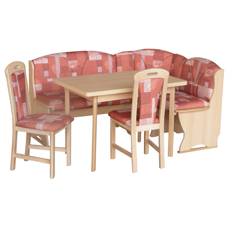 Ophelia & Co. Eckbankgruppe Lionel mit ausziehbarem Tisch, 2 Stühlen